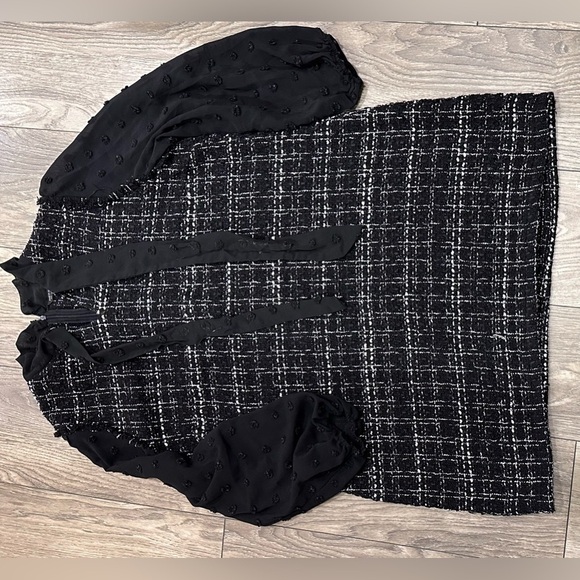 Shein Curve Bouclé Pinny Style Dress - Black, Size 2XL 🖤🖤 - Picture 11 of 12